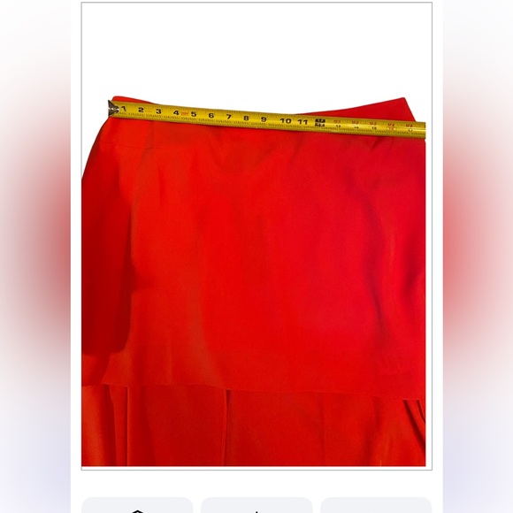 NWT SASHIN & BABI Haven strapless blouse - Coral Red - Picture 5 of 8